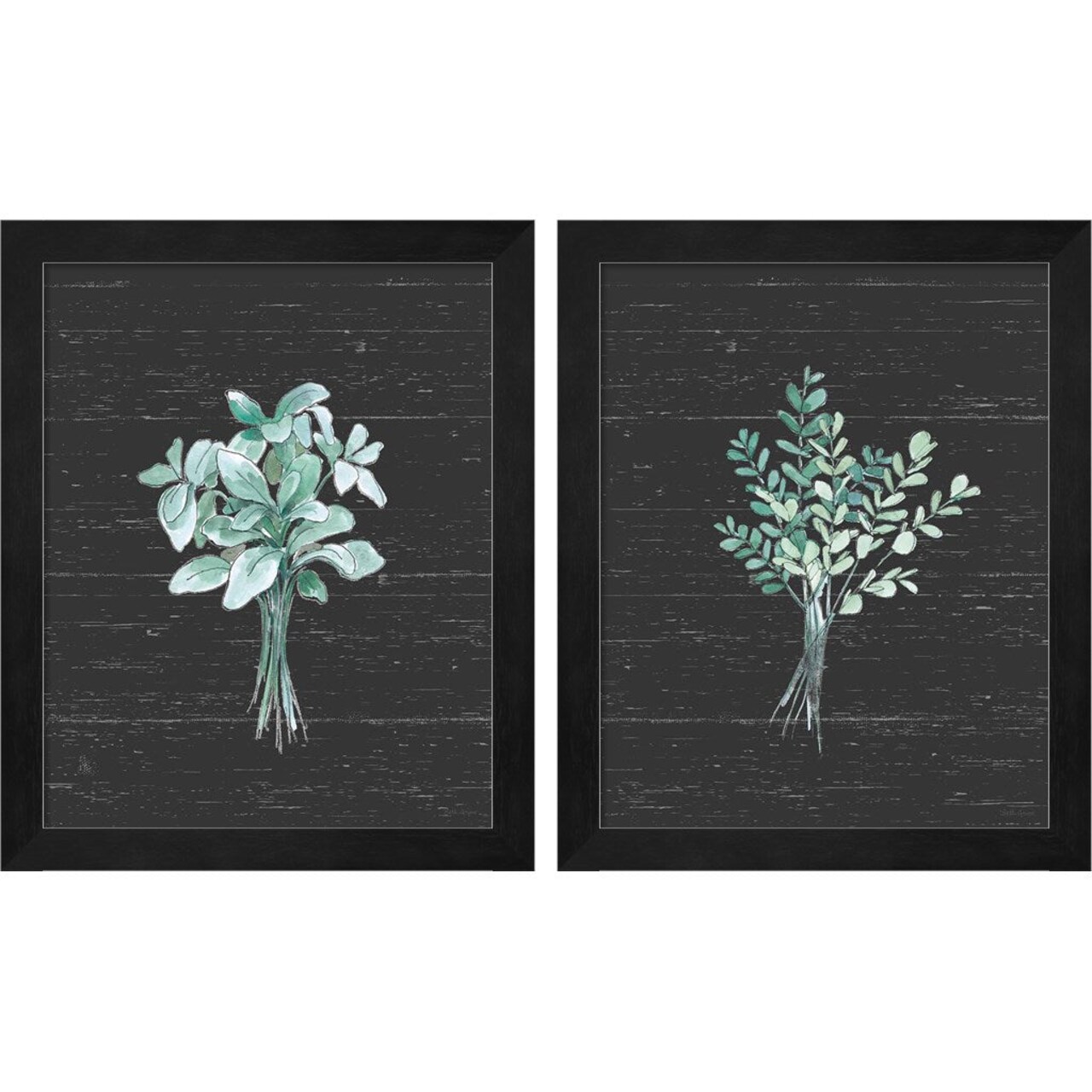 Farmhouse Cotton Black No Words by Beth Grove, 2 Piece Black Framed Art Set